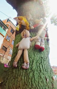 árbol de los peluches