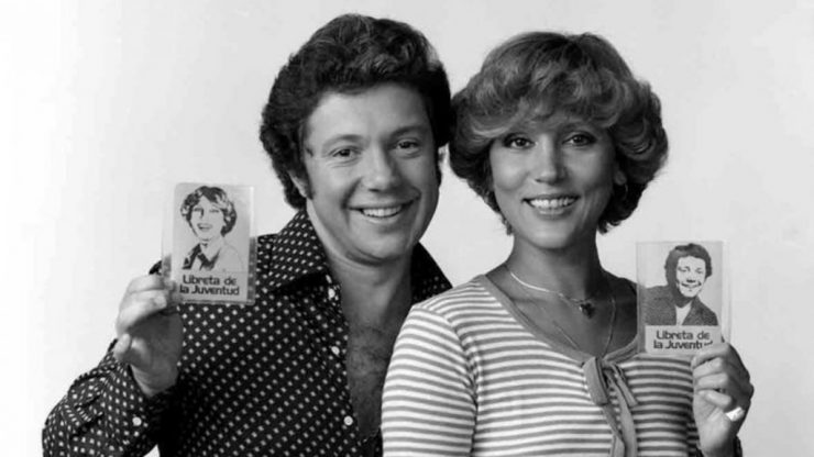 Guillermo González con Carmen Victoria Pérez