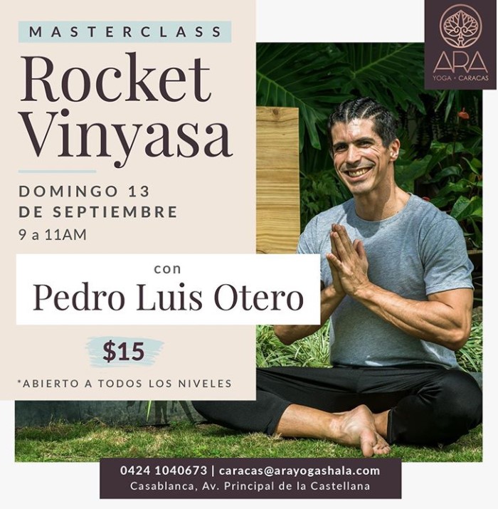 MASTERCLASS Rocket Vinyasa CON PEDRO LUIS OTERO Y ARA YOGA · La Guía de