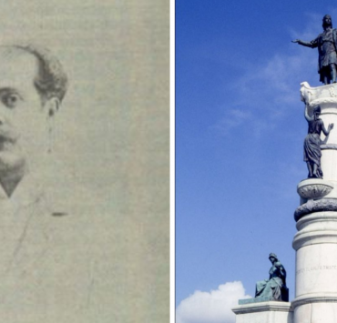 Rafael de la Cova, escultor de la estatua de Colón