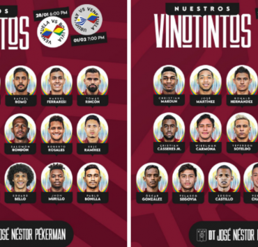 Convocatoria del DT Pekerman para la Vinotinto