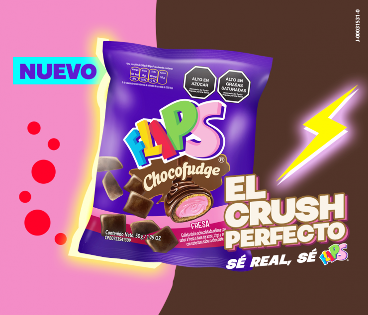 Flips Chocofudge Fresa