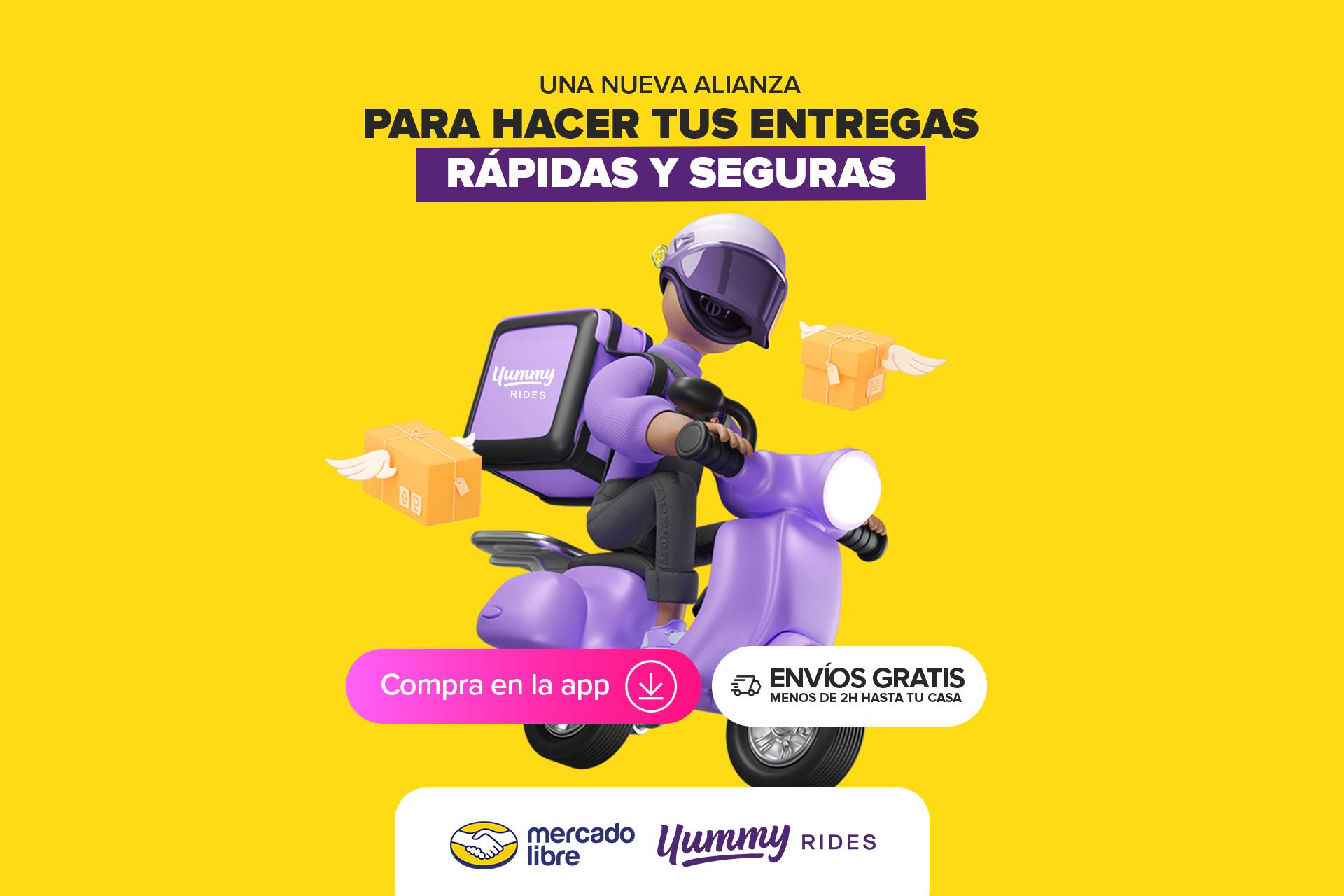 Mercado Libre y Yummy Rides se unen y llegan hasta la puerta de tu casa ...